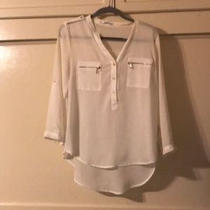 White button down